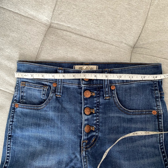 Madewell Contemporary 10" High-Waist Skinny Jeans Button Front - Size 25 - Picture 10 of 13